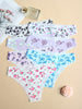 7pcs Seamless Allover Print Briefs, Sexy Comfy Breathable Stretchy Intimates Panties, Women's Lingerie & Underwear