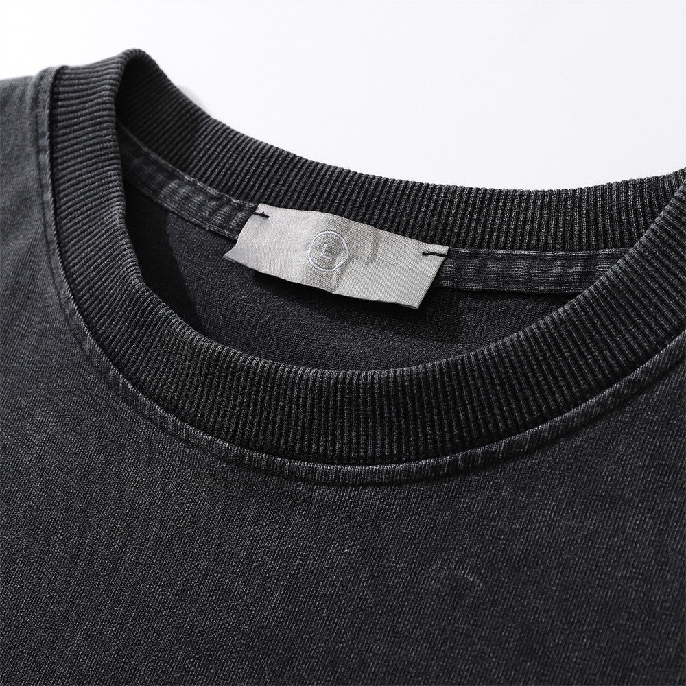 Rose Printed Round Neck T-shirt For Men