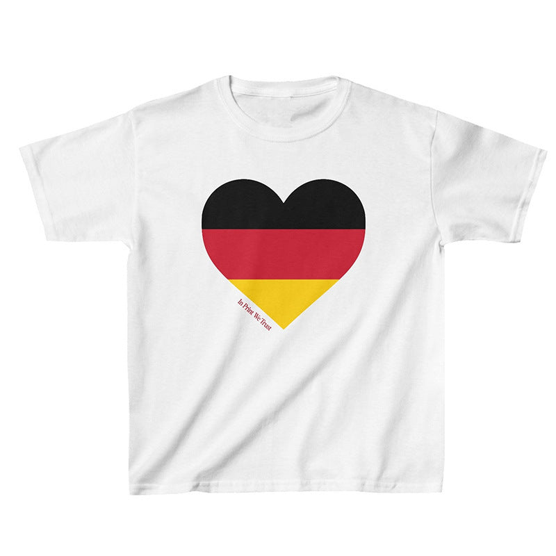 Slim-fit Sexy Gothic Cropped T-shirt