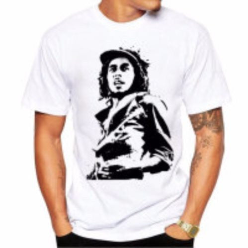 Summer Men's Round Neck Print Short-Sleeved T-Shirt