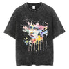 Scribble Line Creative Graffiti Graphic Cotton Short T-shirt