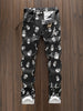 Men's Casual Nightclub Hip-hop Style Versatile Street Style Personalized Printed Comfortable Pants