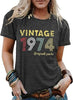 Vintage Women's Letter Vintage Print Party Top