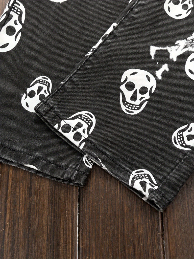 Men's Casual Nightclub Hip-hop Style Versatile Street Style Personalized Printed Comfortable Pants