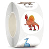 500roll Children's Toy Reward Incentive Sticker Labels Sealing Paste
