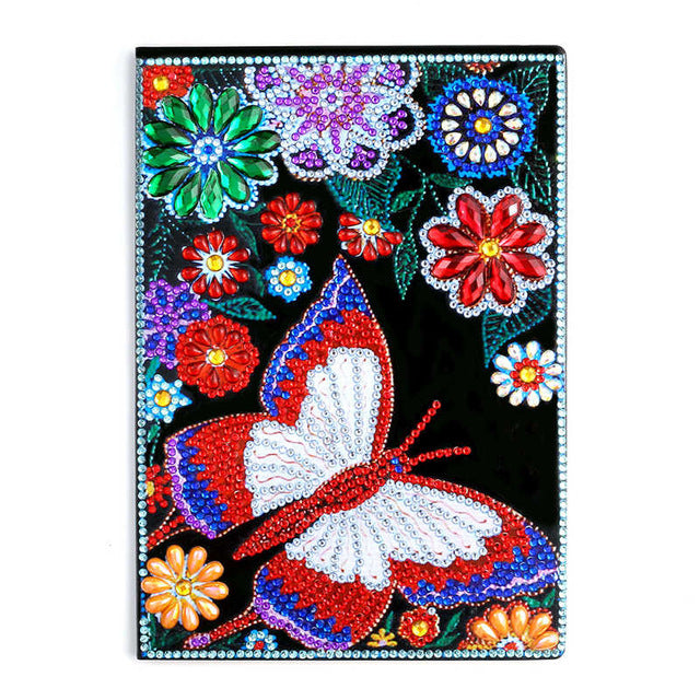Butterfly Flowers Diamond Painting Artistic Design Embroidery