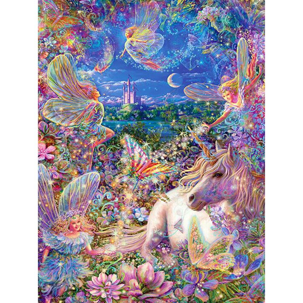 5D Diamond Painting Fairies and Unicorns Kit