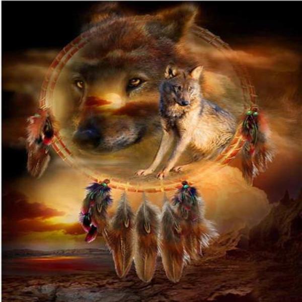 Hunting Wolf Pack Diamond Painting Kit with Free Shipping – 5D
