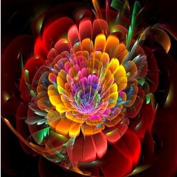 Galactic Flowers Diamond Painting Kit with Free Shipping – 5D