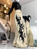 Women's High-Waisted Straight Leg Jeans, Vintage Printed Denim Pants, Casual Street Style, Versatile Dancing Fashion