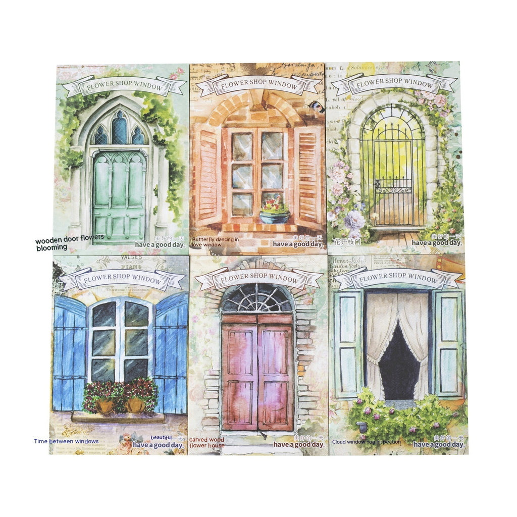 Greenhouse Exterior Series Doors And Windows Landscape Journal Decoration