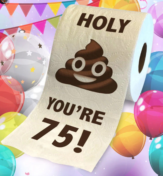 Creative Stool Tissue Happy Birthday Decorative Roll Paper