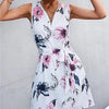 V-neck Zip-neck Dress Women's Spring And Summer