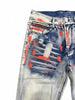 Street Graffiti Men's Casual Jeans Stretch Jeans