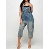 Women's Clothing Fashion Casual Siamese Suspender Jeans Women