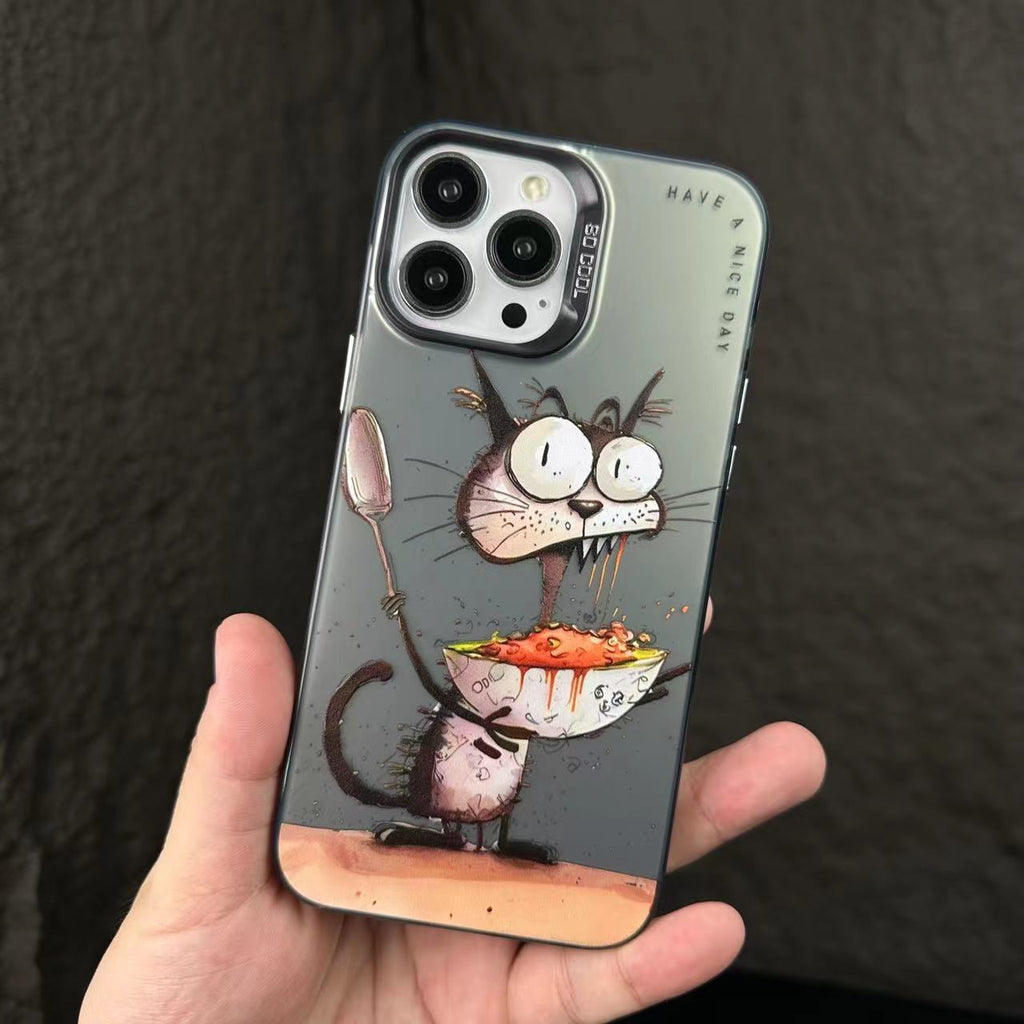 Personalized Oil Painting Panda Pig Suitable For 1413 Drop-resistant Phone Case