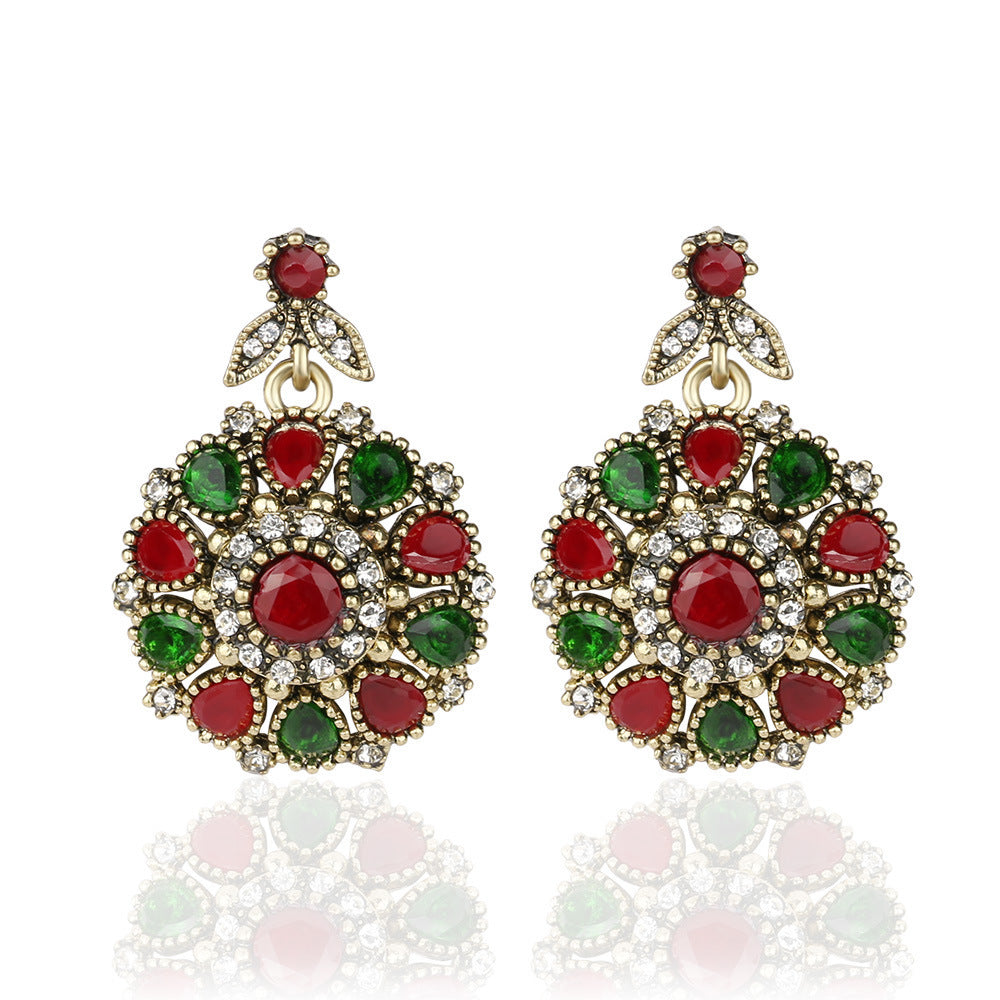 Antique Wedding Necklace Ring Earring Jewelry Set