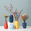 Simple Solid Color Ceramic Vases European Flower Arrangement Plant Pots