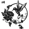 Metal Hummingbird Wall Art Pendant