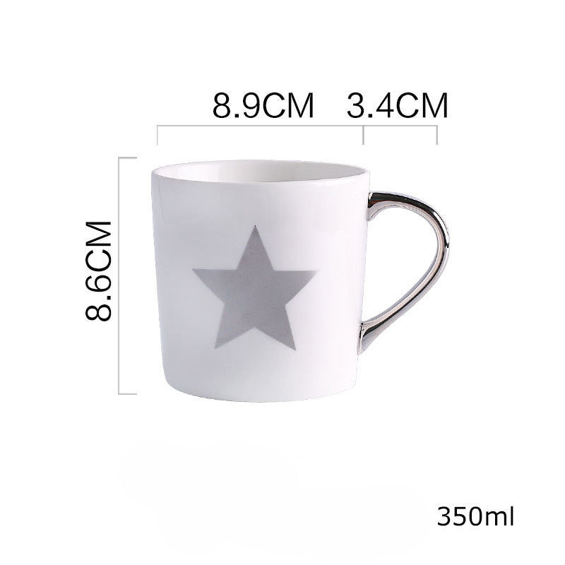 Ceramic Painted Gold Mug Cups For Men And Women