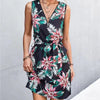 V-neck Zip-neck Dress Women's Spring And Summer
