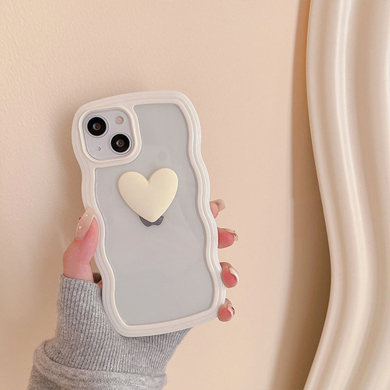 Love Wave Border Phone Case Transparent 3D