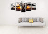 Sunset Elephant Full Diamond Five-piece Diamond Painting DIY Cross Stick-on Crystals Home Decoration