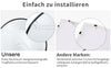 Bathroom Mirror Black Twin Star Dual Light Strip Circular 60cm
