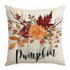Pumpkin Garland Pillow Cover