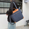 Canvas Shoulder Bag Women Ins Fashion Messenger Crossbody Bags Large Capacity Totes Handbag