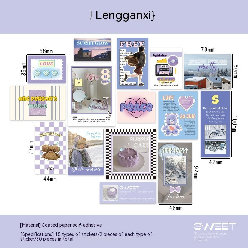 Sticker Package Korean Style Creative Journal Material DIY Decoration