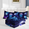 3pcs Beautiful Purple Jellyfish Star Print Comforter Set - Fashion Design, Ultra-Soft Polyester, Gentle On Skin, Plush And Cozy - Complete 3-Piece Set With 1 Comforter And 2 Pillowcases, Core Not Included, Perfect For Bedroom And Guest Room Decor