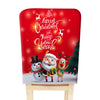 Christmas Table And Chair Cover Cartoon Decorative Printing Christmas Chair Cover Seat Cover