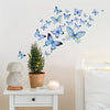 25pcs Vibrant Blue Butterflies Glow-in-the-Dark Stickers - Radiant Design, Waterproof, Detachable, Self-Adhesive Vinyl Decor for Living Room, Bedroom, Bathroom Walls, and More - Transform Your Space with Nighttime Beauty