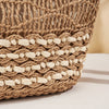 Hollow Pattern Straw Handbag Beach Shoulder Woven Bag