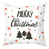 Christmas Pillow Cover Cartoon Letter Print Cushion Cover Office Sofas Pillow Cover