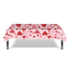 Valentine's Day Party Disposable Tablecloth Faceless Gnome Love Heart Table Cover