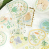 Japanese Paper Gold Foil Stickers Pack Journal Material