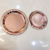 High End Bronzing Gold Party Cutlery Paper Cups And Plates