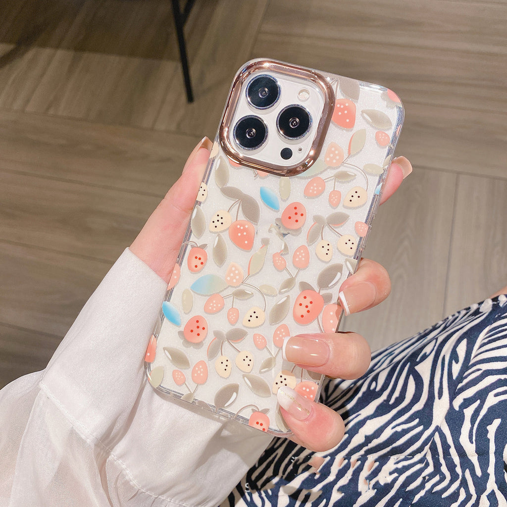 Transparent Flower Double-sided Laminated Phone Case