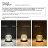 Metal Portable Ambience Light Bedroom Bedside Lamp Home Decor