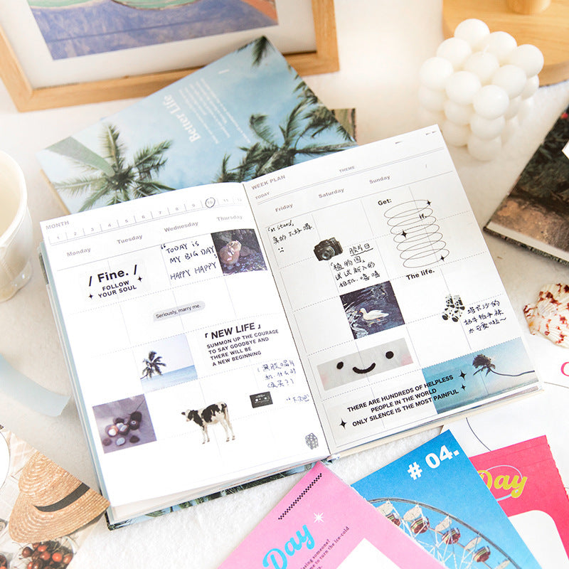 Artsy Ins Style Beautiful Scenery Color Journal Diary Book