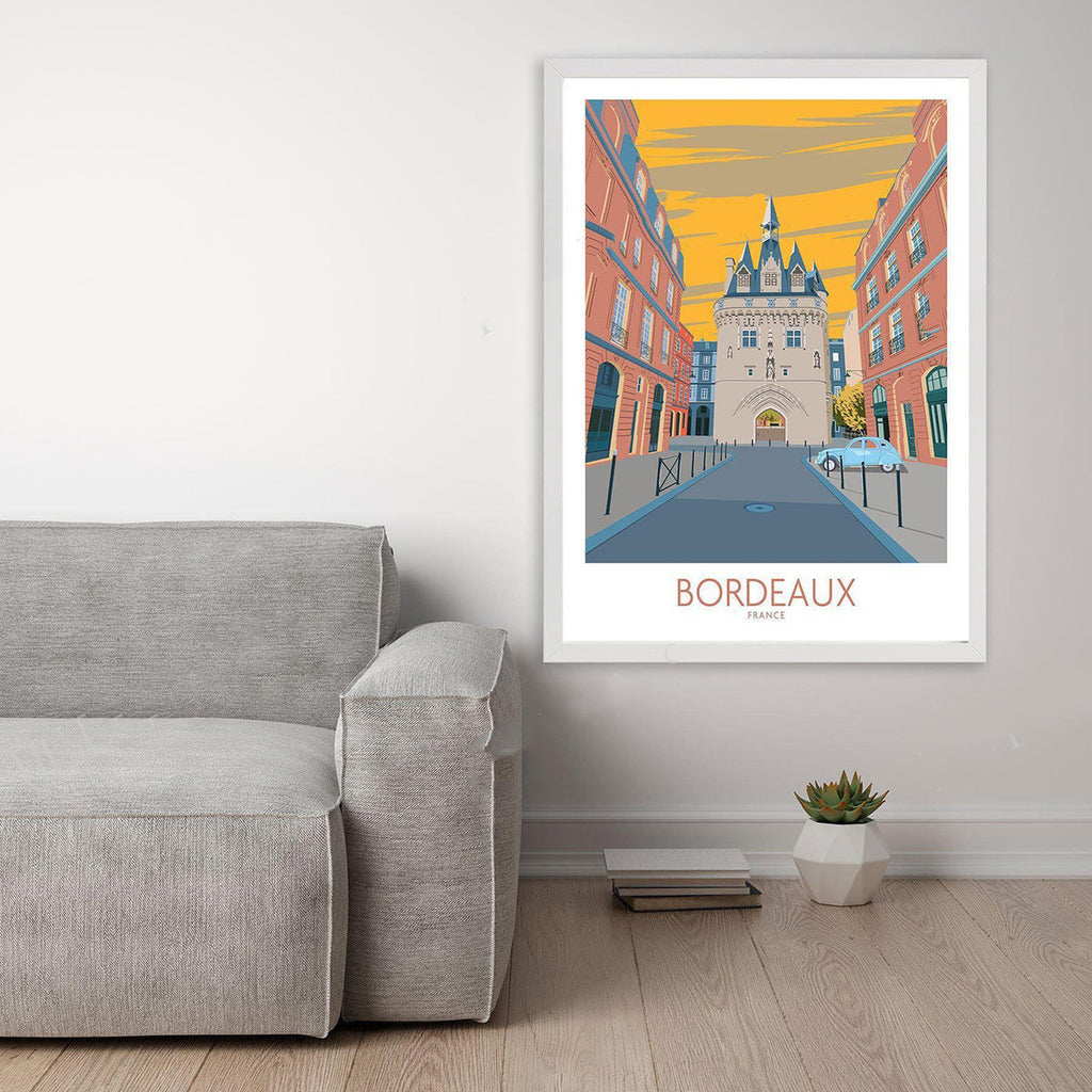 Bordeaux Tourist Poster, France, Wall Art