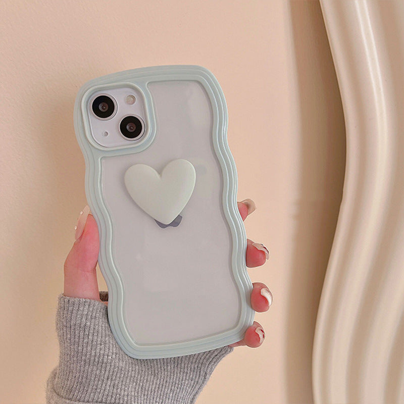 Love Wave Border Phone Case Transparent 3D