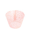 Cupcakes With Paper Cutouts Around The Edge Of The Cake Cups
