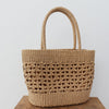 Women's Straw Woven Hollow Hand-held Woven Bag