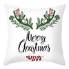 Christmas Pillow Cover Cartoon Letter Print Cushion Cover Office Sofas Pillow Cover