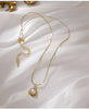 Temperament Retro Baroque Freshwater Pearl Necklace Titanium Steel Color Preservation