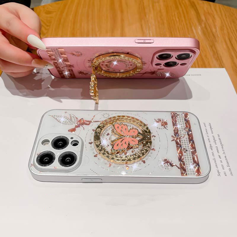 Butterfly Fairy Diamond Magnetic Mobile Phone Protective Case