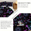 Butterfly Comforter Set Purple Rose Printed Bedding Sun Galaxy Comforter 3 Piece Set (1 Bed Comforter + 2 Pillow Cases), Comforter For All Seasons, Soft Comfortable And Breathable Printed Bedding For Home Dorm Decoration